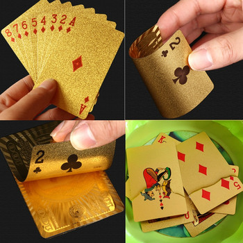 1 τράπουλα μαύρες κάρτες πόκερ PVC Κάρτες παιχνιδιού Οικογενειακό επιτραπέζιο παιχνίδι Οικογενειακό δώρο Παίζοντας παιχνίδι αδιάβροχο πολύχρωμο πόκερ набор для покера