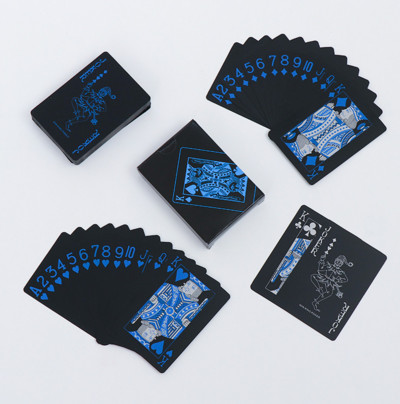 1 pakiga must PVC pokkerikaardid Mängukaardid Kodu Lauamäng Pere kingitus Mängimine veekindel värviline pokker набор для покера