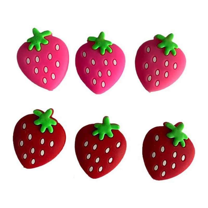 Sporditarbed küünarnuki kaitse silikoonist amortisaator tennisereket põrutuskindel reket amortisaator Cartoon maasikas