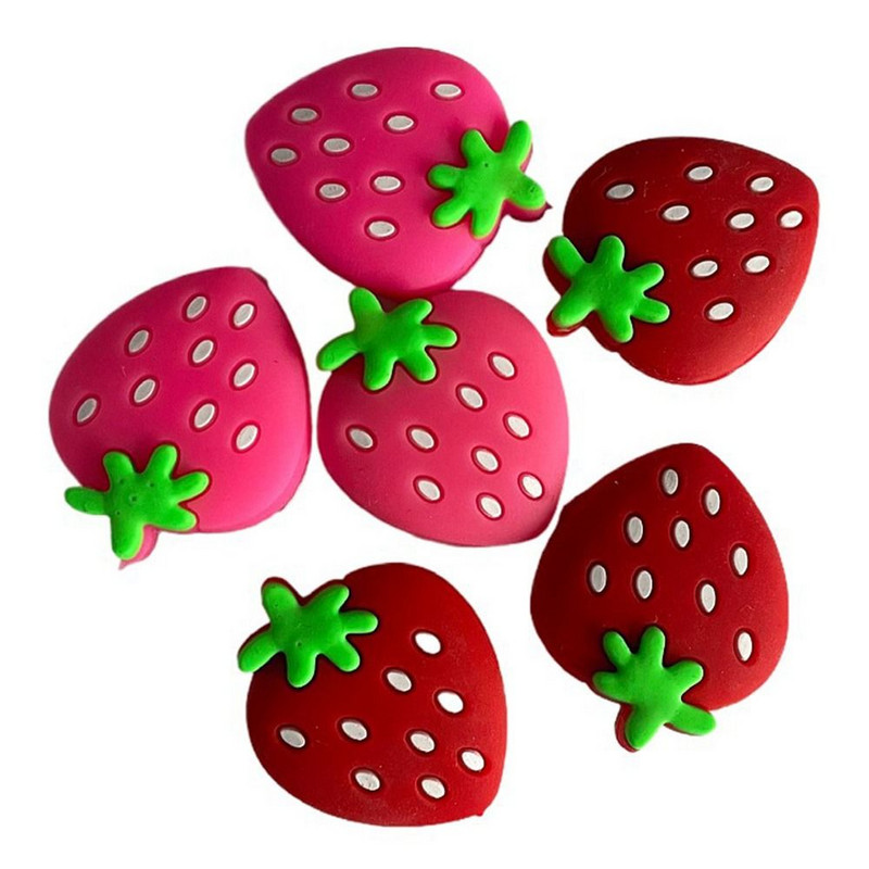 Sporditarbed küünarnuki kaitse silikoonist amortisaator tennisereket põrutuskindel reket amortisaator Cartoon maasikas