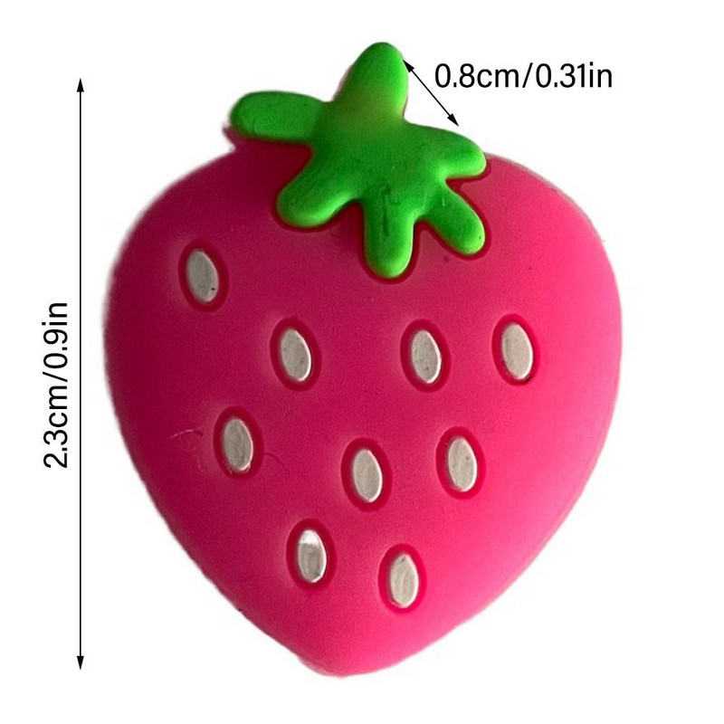 Sporditarbed küünarnuki kaitse silikoonist amortisaator tennisereket põrutuskindel reket amortisaator Cartoon maasikas