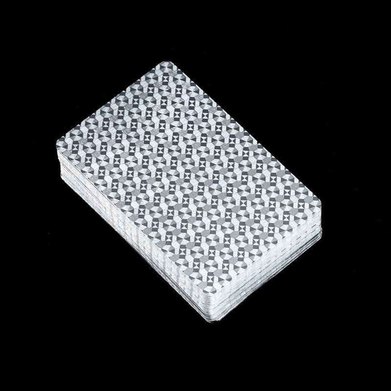 1komplekt Kuldfoolium Mänguvõlukaardid Plastikust pokkerimäng Meelelahutus Pokkerikaardid Veekindlad Kaartide Kingikogu Hasartmängude lauamäng