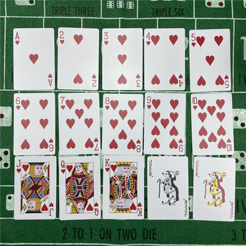 Κάρτες πόκερ Πλαστικό μπακαρά Texas Hold\'em Διασκέδαση Κάρτες πόκερ PVC Επιτραπέζια παιχνίδια φορητό Τσιπ παιχνιδιού καρτών