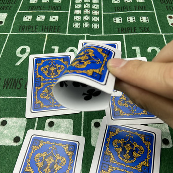 Κάρτες πόκερ Πλαστικό μπακαρά Texas Hold\'em Διασκέδαση Κάρτες πόκερ PVC Επιτραπέζια παιχνίδια φορητό Τσιπ παιχνιδιού καρτών