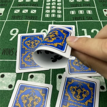 Карти за игра Покер Пластмаса Baccarat Texas Hold\'em Развлечение Покер карти PVC Настолни игри Носим чип за игра на карти