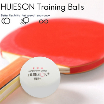 HUIESON 20 бр. 3-звездна професионална топка за тенис на маса 40 мм 2,9 G топки за пинг-понг за тренировки по тенис на маса (бяла)
