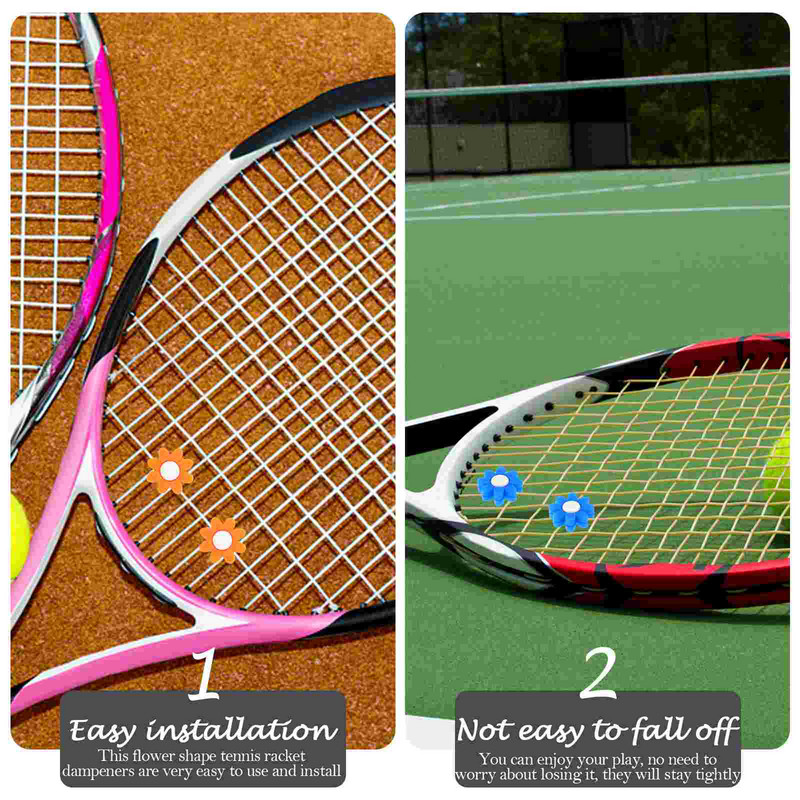 6 tk tennisereket, vibratsioonivastane vibratsioonivastane reketid stringi summutav süda