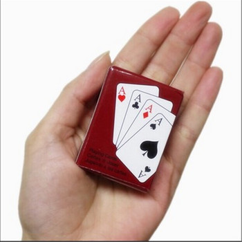 5,3*3,8 см мини покер сладък преносим пасианс карти за игра за семейно събиране парти настолна игра