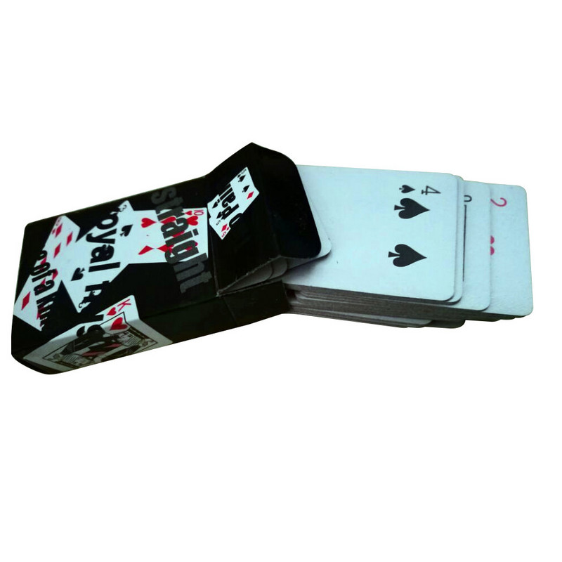 5,3*3,8 cm mini pokers, jaukas pārnēsājamas solitārs spēļu kārtis ģimenes pulcēšanās galda spēlei