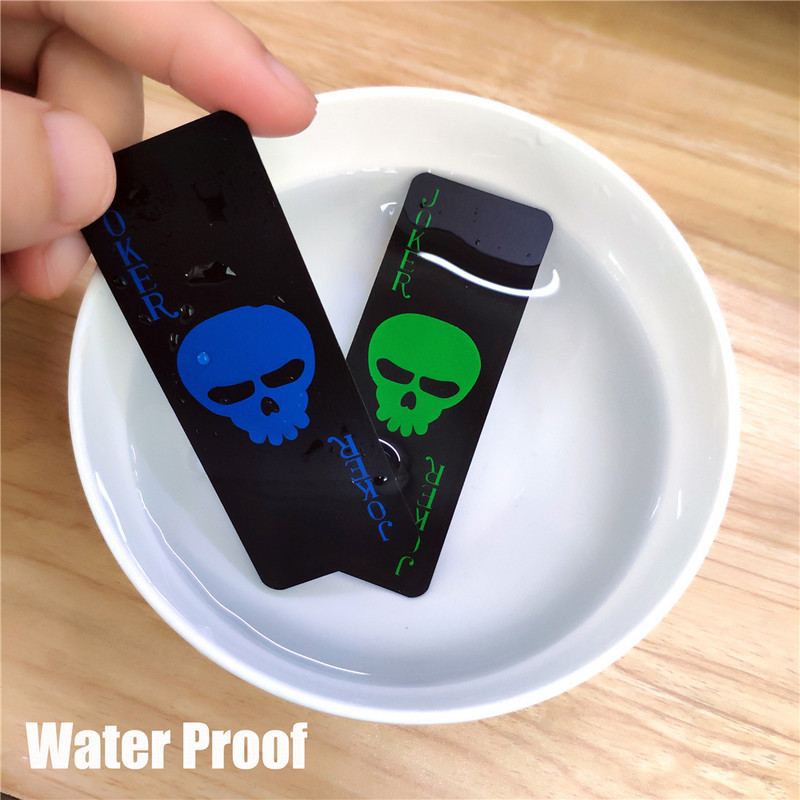 54 kartice/špila Novi uzorak Baccarat plastične vodootporne mini crne karte za igranje Igra Texas Poker karte Karte za društvene igre