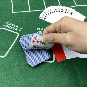 100% τραπουλόχαρτα PVC Πλαστικό παιχνίδι καρτών πόκερ αδιάβροχο 4 χρώματα Texas Hold\'em Blackjack Παιχνίδι Gold Card Board Ψυχαγωγία