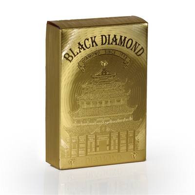 36 kártya/pakli Oroszország pókerkészlet 24K aranyfólia játékkártya műanyag PVC vízálló, tartós szabványos карты игральные