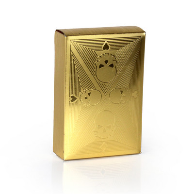 36 kártya/pakli Oroszország pókerkészlet 24K aranyfólia játékkártya műanyag PVC vízálló, tartós szabványos карты игральные