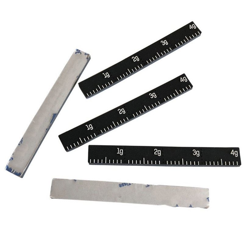 Ρυθμίστε ανθεκτικές 4 τεμάχια ρακέτα τένις Ισορροπία λωρίδες ρακέτα κεφαλής σιλικόνης ταινίες 4g/τεμάχια Αθλητικά προμήθειες DIY Βολικό