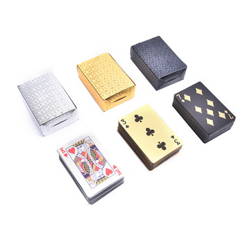 Сладки мини миниатюрни игри Покер МИНИ карти за игра 56X37 мм миниатюрни за кукли Аксесоар Куклена къща Декорация на дома Игра с карти