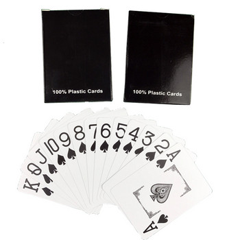 Κορυφαίας κατηγορίας Hot Poker Σετ αδιάβροχο μπακαρά Texas Hold\'em πλαστικό PVC Κόκκινο/Μπλε επιτραπέζια παιχνίδια πόκερ PVC