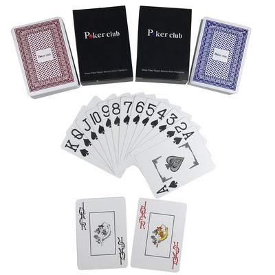 Vrhunski Hot Poker Set Glazura Vodootporne Baccarat Texas Hold`em Plastične PVC karte za igranje Crveno/Plave PVC Poker Klub Društvene igre