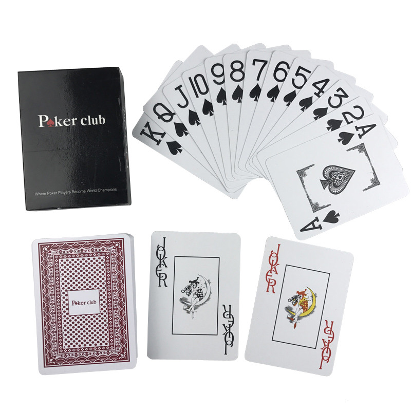 Най-висок клас горещ покер комплект Глазура Водоустойчив Бакара Тексас Холдем Пластмасови PVC карти за игра Червен/Син PVC Покер Клуб Настолни игри