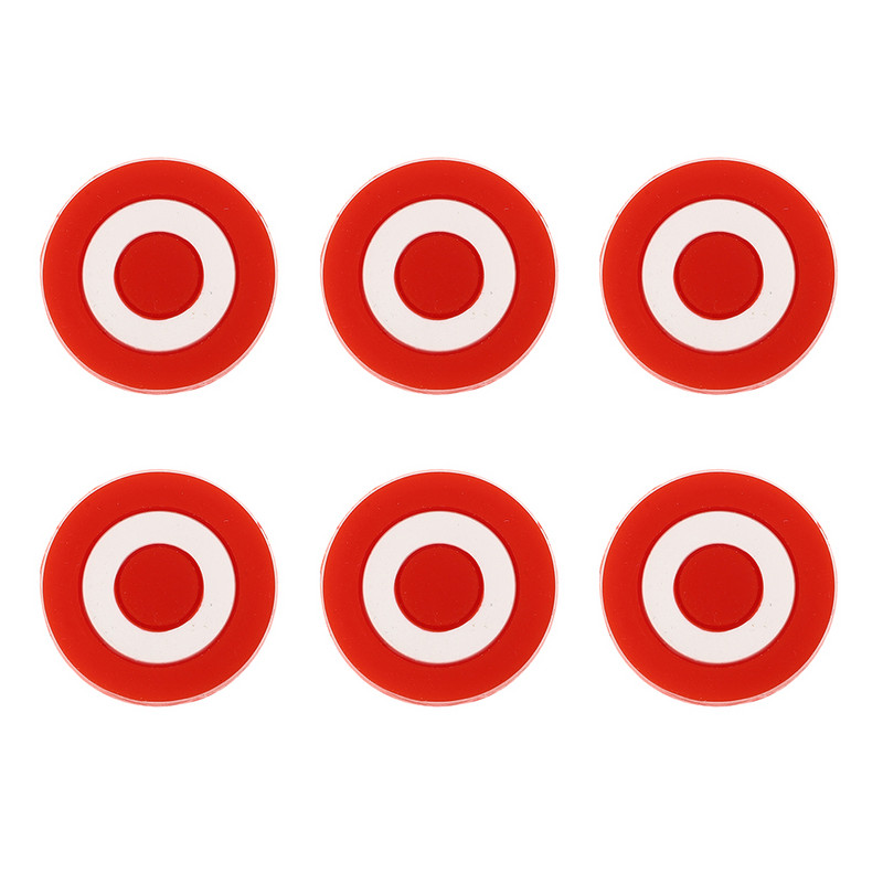 Амортисьор на амортисьор на тенис ракета Амортисьори на вибрации на ракета Силиконови силиконови шокиращи амортисьори Намаляват персонализираната шарка Bullseye