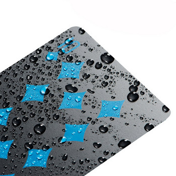Качествени пластмасови PVC покер водоустойчиви черни карти за игра Творчески подарък Издръжлив покер