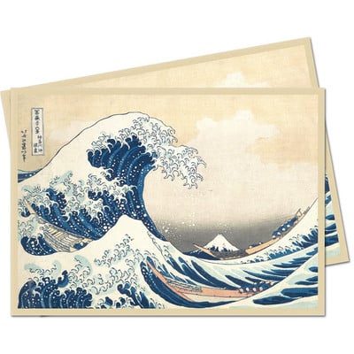 Opera de artă japoneză The Great Wave off Kanagawa Mansoane pentru cărți, Protector pentru cărți de tranzacționare Husă pentru cărți standard 66x91mm