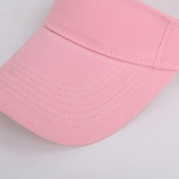 Ανοιξιάτικο Καλοκαίρι Αθλητικό αντηλιακό Καπέλο ανδρικό καπέλο Γυναικείο Ρυθμιζόμενο βαμβακερό γείσο Προστασία από υπεριώδη ακτινοβολία επάνω Άδειο αντηλιακό καπέλο γκολφ για τρέξιμο τένις