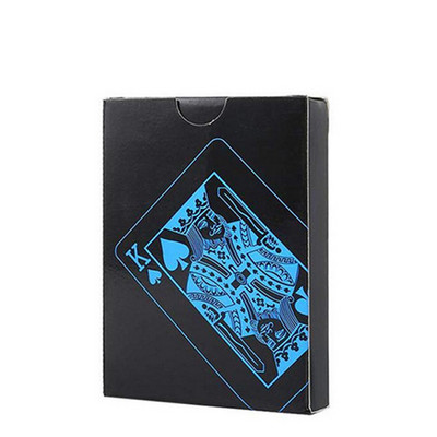 Veekindel PVC jäätunud läbipaistmatud mängukaardid plastist lauamäng Texas Black Rose pokkerikaardid Tarot mängukaardilaua maagiline kingitus
