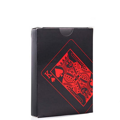Veekindel PVC jäätunud läbipaistmatud mängukaardid plastist lauamäng Texas Black Rose pokkerikaardid Tarot mängukaardilaua maagiline kingitus