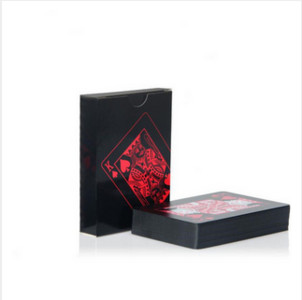 PVC matt átlátszatlan játékkártya külföldi játékok műanyag társasjáték kártya Texas fekete Póker tarot kártyák játékkártya társasjáték