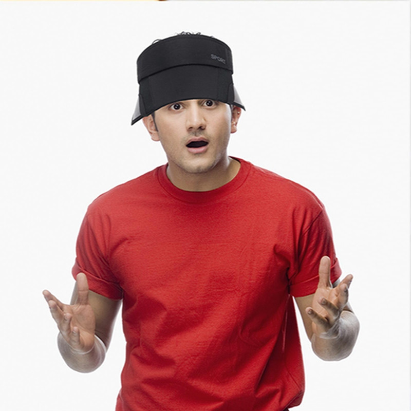 Suvised päikesekübarad meeste ja naiste müts Reguleeritav visiir UV-kaitsega ülemine tühi Tennis Golf Jooksmine Rattasõidu päikesekaitsemüts