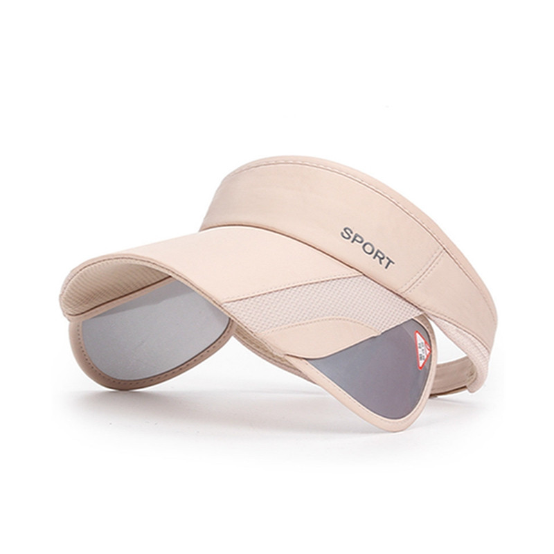 Suvised päikesekübarad meeste ja naiste müts Reguleeritav visiir UV-kaitsega ülemine tühi Tennis Golf Jooksmine Rattasõidu päikesekaitsemüts
