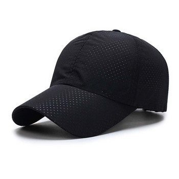 Καπέλο μπέιζμπολ που αναπνέει με λεπτό διχτυωτό πλέγμα για άνδρες Φορητό καπέλο γκολφ τένις για τρέξιμο πεζοπορίας για πεζοπορία