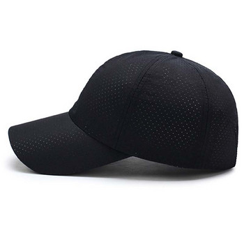 Дишаща тънка мрежеста бейзболна шапка за мъже, преносима бързосъхнеща шапка за слънце, голф, тенис, бягане, туризъм, риболов, шапка
