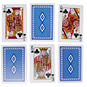Бели пластмасови карти за игра Водоустойчиви издръжливи карти за покер Игра Тесте Покер Комплект Magic Green Blue 2 цветни карти за подарък