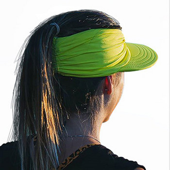 Καπέλο τένις 2023 Γυναικείο καλοκαιρινό καπέλο ηλίου Νέο γυναικείο καπέλο παραλίας με αλογοουρά Ελαστικά αντηλιακά καπέλα για γυναικεία άνετα καπέλα μασίφ