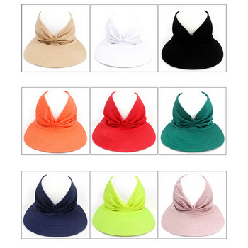 Шапка за тенис 2023 Дамска лятна шапка за слънце Нова дамска плажна шапка с конска опашка Еластични слънцезащитни шапки за жени Удобни плътни шапки