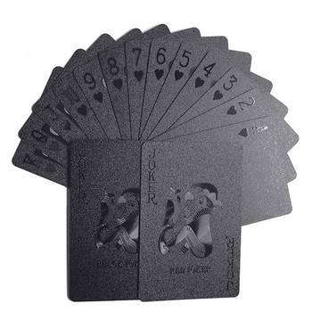 Black Poker Deck Plastic Cards Επιτραπέζια Παιχνίδια Speelkaarten Plastic Cards