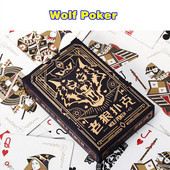Νέα τραπουλόχαρτα Wolf Poker Cards Παιχνίδια Family Party Διασκέδαση Δώρο L665