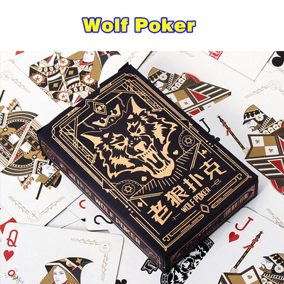 Нови карти за игра Wolf Poker Cards Games Family Party Entertainment Gift L665