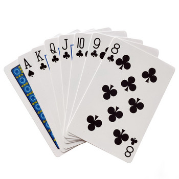 2022 Нов стил PVC изцяло пластмасови водоустойчиви карти за игра Дебели издръжливи карти за игра Покер Настолни игри Покер комплект 58*88 мм карти