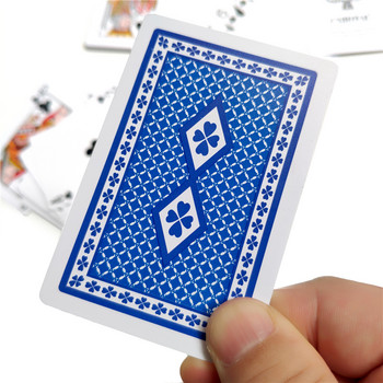Πλαστικά τραπουλόχαρτα Αδιάβροχα, ανθεκτικά σετ καρτών πόκερ Παιχνίδι Deck Poker Σετ Λευκό Μαγικό Πράσινο Μπλε 2 Χρώματα Δωροκάρτες