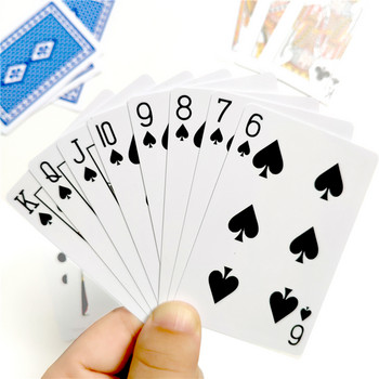 Πλαστικά τραπουλόχαρτα Αδιάβροχα, ανθεκτικά σετ καρτών πόκερ Παιχνίδι Deck Poker Σετ Λευκό Μαγικό Πράσινο Μπλε 2 Χρώματα Δωροκάρτες
