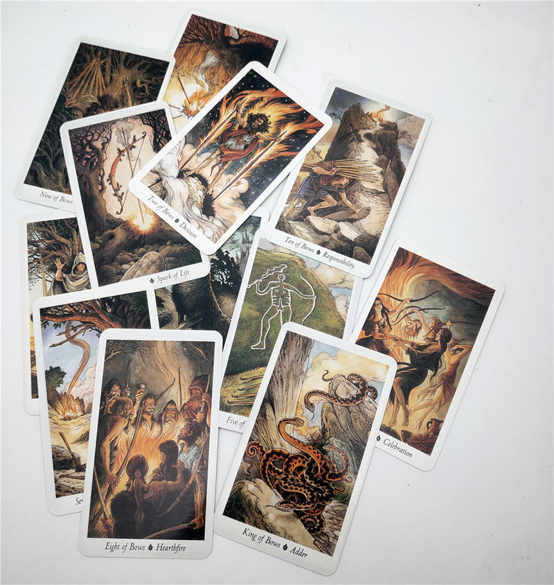 2019. gada jaunās angļu galda spēļu taro kārtis Wild Wood Tarot ģimenes izklaides bērnu rotaļlietas 78 kartes/komplekts, klājs un rokasgrāmata