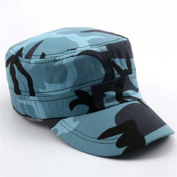 Καπέλο τένις 2023 Καλοκαίρι ανδρικό καπέλο μπέιζμπολ Tactical Army Camouflage Flat Cap Καπέλα Γυναικεία Ανδρική εξωτερική προσωπίδα Στρατιωτική εκπαίδευση Camo