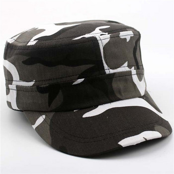 Καπέλο τένις 2023 Καλοκαίρι ανδρικό καπέλο μπέιζμπολ Tactical Army Camouflage Flat Cap Καπέλα Γυναικεία Ανδρική εξωτερική προσωπίδα Στρατιωτική εκπαίδευση Camo