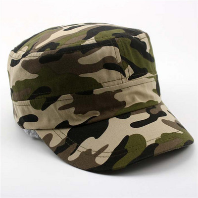 Tennis Hat 2023 Summer Men Baseball Caps Tactical Army Camouflage Flat Cap Hats Women Men`s Outdoor Visor Military Training Camo