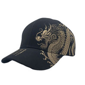 Tenisz sapka Unisex baseball sapka fekete állítható kínai stílusú sapka Dragon Print Snapback Bone hip-hop sapka retro állítható