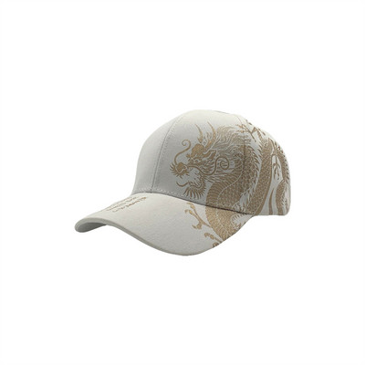 Tenisz sapka Unisex baseball sapka fekete állítható kínai stílusú sapka Dragon Print Snapback Bone hip-hop sapka retro állítható