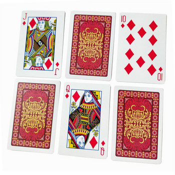 PVC нов стил пластмасови водоустойчиви карти за игра на карти за възрастни Дебели карти за покер Настолни игри 58*88 мм Комплект тесте за покер
