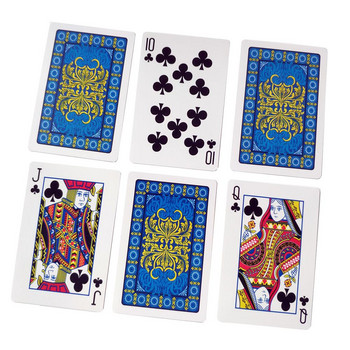 PVC Νέου στυλ Πλαστικό Αδιάβροχο Παιχνίδι Τράπουλας Παιχνιδιού Χοντρών Κάρτων Πόκερ Επιτραπέζια Παιχνίδια 58*88 χλστ.